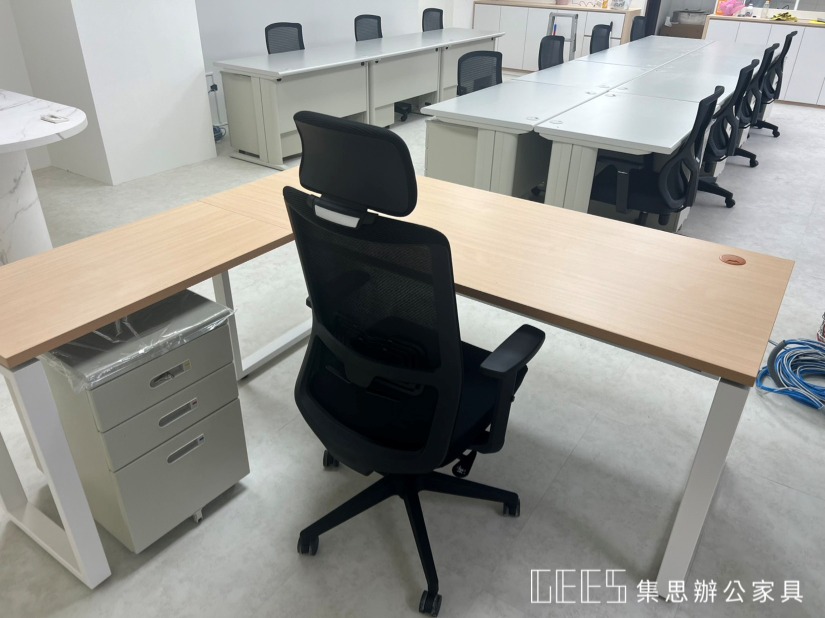 EX-DO 主管辦公桌細節展示 - 寬敞桌面與穩固結構設計，適合主管與經理辦公規劃