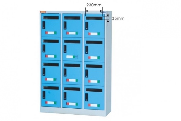 【信箱櫃】12格鋼製信箱櫃