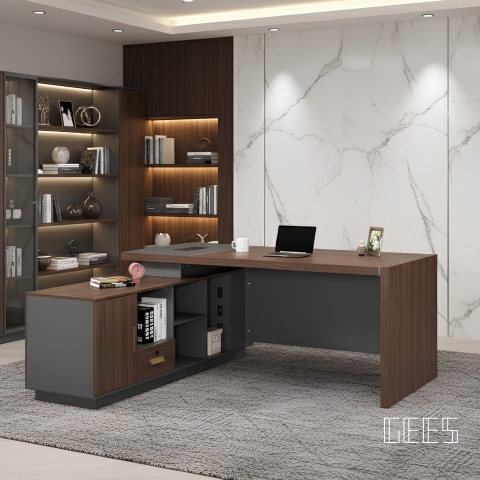 【現代風】凱撒 經典平價主管桌