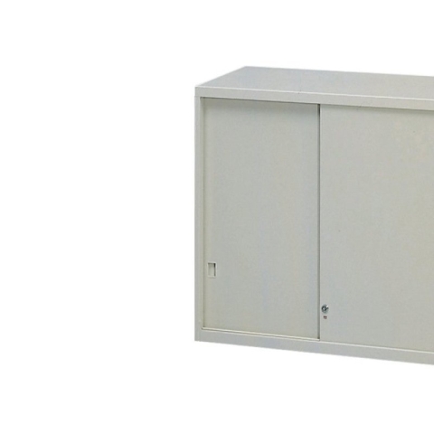 【A型櫃】AS-2U 鐵拉門上置式鋼製公文櫃