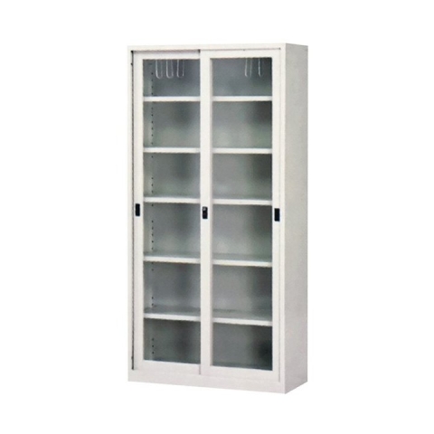 【鋼製書櫃】3尺 連座玻拉櫃