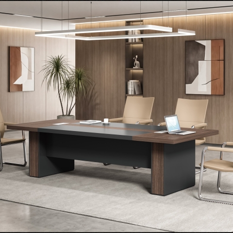 【現代風】睿智 現代會風議桌