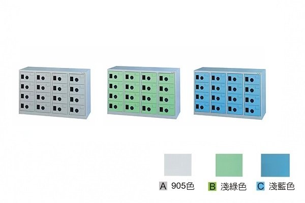 【鋼製鞋櫃-W118cm】16小格有門鋼製鞋櫃(內為一格，無隔板)