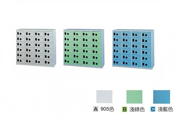 【鋼製鞋櫃-W118cm】24小格有門鋼製鞋櫃(內為一格，無隔板)