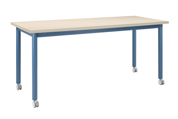 【現代風】UNO 藍圓管移動會議桌