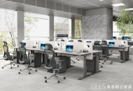 職員單人電動升降桌