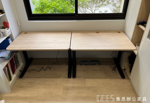 台北市大直楊先生 電動升降桌 案，順利完工。